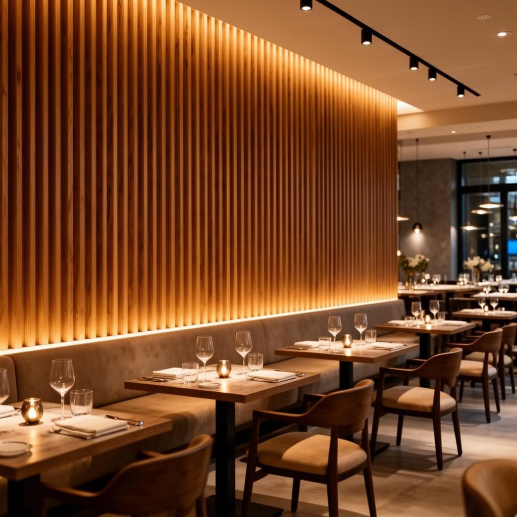 Akoestische panelen in een horecagelegenheid